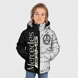 Куртка зимняя для мальчика Mercedes AMG: Techno Style, цвет: 3D-черный — фото 2