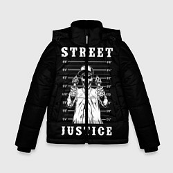Куртка зимняя для мальчика Street Justice, цвет: 3D-черный