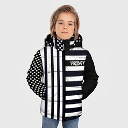 Куртка зимняя для мальчика The Prodigy style, цвет: 3D-черный — фото 2