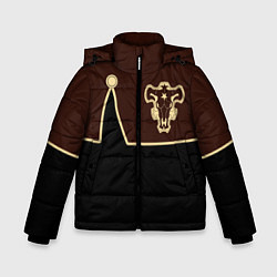 Куртка зимняя для мальчика Черный Клевер: Мантия, цвет: 3D-черный