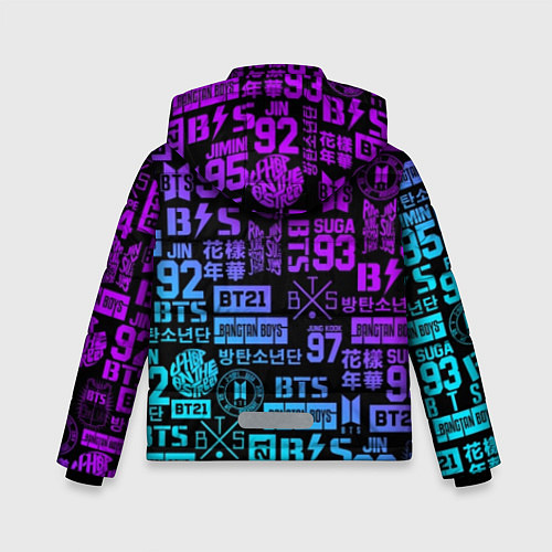 Зимняя куртка для мальчика BTS Logos / 3D-Черный – фото 2