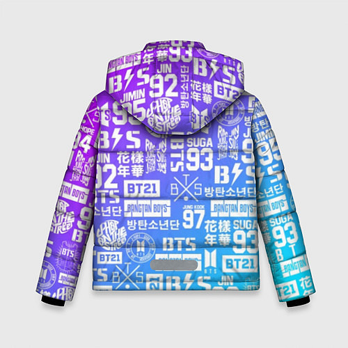 Зимняя куртка для мальчика BTS Logos / 3D-Черный – фото 2