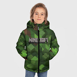 Куртка зимняя для мальчика MINECRAFT FOREST, цвет: 3D-красный — фото 2