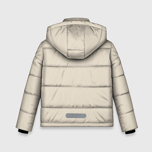 Зимняя куртка для мальчика Парижанка в берете / 3D-Черный – фото 2