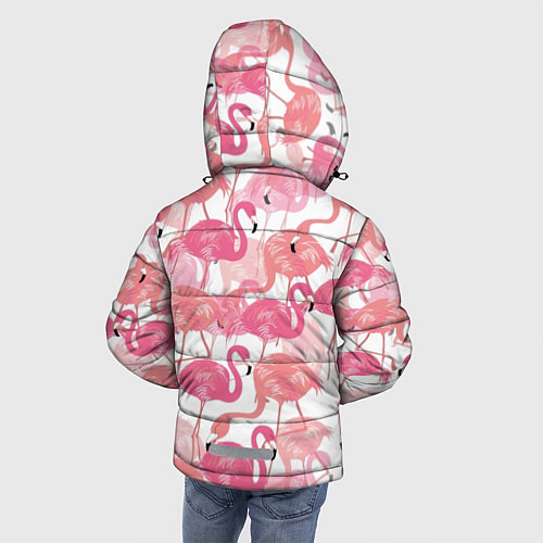 Зимняя куртка для мальчика Рай фламинго / 3D-Красный – фото 4