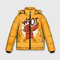 Куртка зимняя для мальчика Woot Dab, цвет: 3D-черный