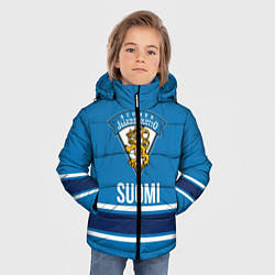Куртка зимняя для мальчика Сборная Финляндии, цвет: 3D-черный — фото 2