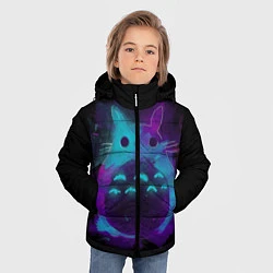 Куртка зимняя для мальчика Милый Тоторо, цвет: 3D-черный — фото 2