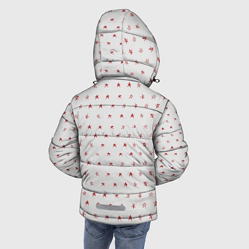 Зимняя куртка для мальчика ДЖИЗУС / 3D-Красный – фото 4