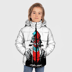 Куртка зимняя для мальчика Cyberpubk 2077, цвет: 3D-черный — фото 2