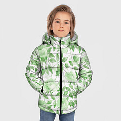Куртка зимняя для мальчика Пышная растительность, цвет: 3D-светло-серый — фото 2