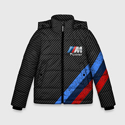 Куртка зимняя для мальчика BMW КАРБОН, цвет: 3D-черный