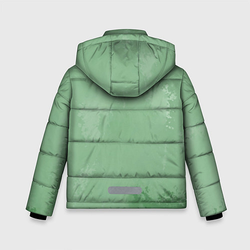 Зимняя куртка для мальчика Billie Eilish: Green Motive / 3D-Черный – фото 2