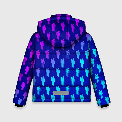 Зимняя куртка для мальчика Billie Eilish: Violet Pattern / 3D-Черный – фото 2