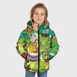Куртка зимняя для мальчика Ливнерог и Джейк, цвет: 3D-светло-серый — фото 2