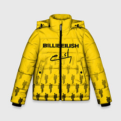Куртка зимняя для мальчика Billie Eilish: Yellow Autograph, цвет: 3D-светло-серый