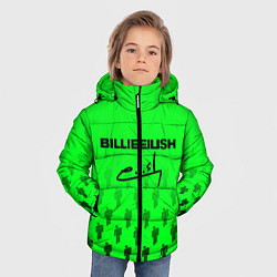 Куртка зимняя для мальчика Billie Eilish: Green Autograph, цвет: 3D-черный — фото 2