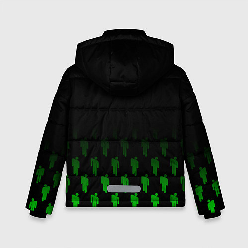 Зимняя куртка для мальчика Billie Eilish: Green & Black Autograph / 3D-Черный – фото 2
