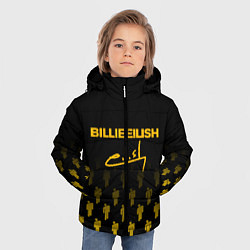 Куртка зимняя для мальчика Billie Eilish: Yellow & Black Autograph, цвет: 3D-черный — фото 2
