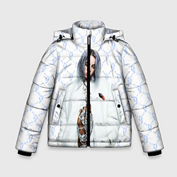 Куртка зимняя для мальчика BILLIE EILISH: White Fashion, цвет: 3D-черный