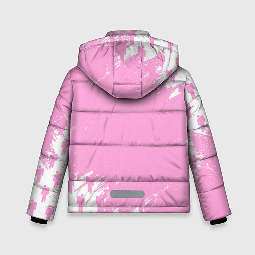 Зимняя куртка для мальчика Billie Eilish: Pink Style / 3D-Черный – фото 2