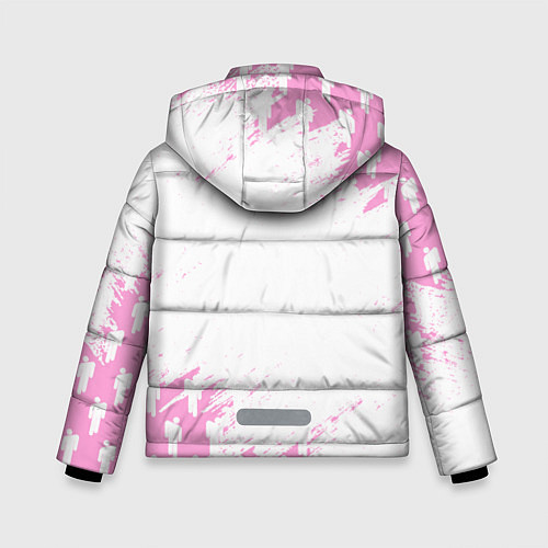 Зимняя куртка для мальчика Billie Eilish: Pink Style / 3D-Черный – фото 2