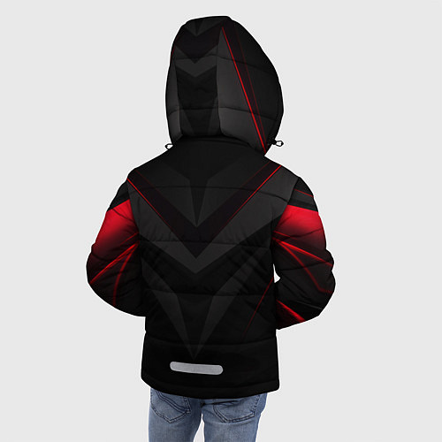Зимняя куртка для мальчика CYBERPUNK 2077 / 3D-Красный – фото 4