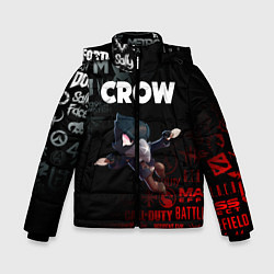 Куртка зимняя для мальчика BRAWL STARS CROW, цвет: 3D-красный