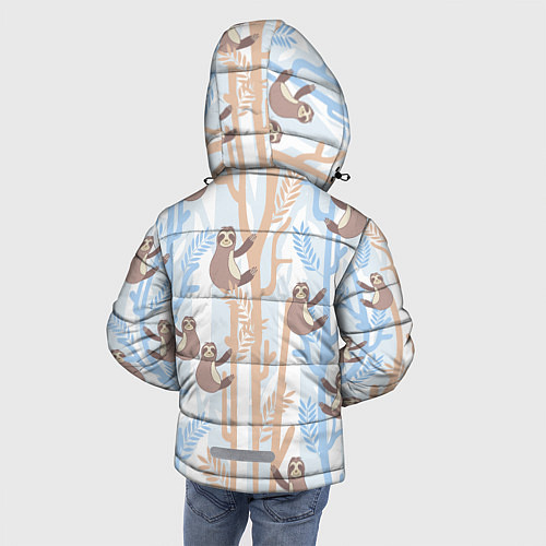 Зимняя куртка для мальчика Ленивец стайл / 3D-Красный – фото 4