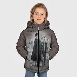 Куртка зимняя для мальчика Sherlock, цвет: 3D-светло-серый — фото 2