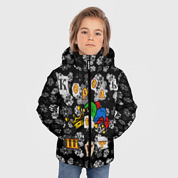 Куртка зимняя для мальчика Король и Шут, цвет: 3D-красный — фото 2