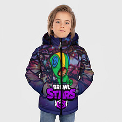 Куртка зимняя для мальчика BRAWL STARS НОВОГОДНИЙ, цвет: 3D-черный — фото 2