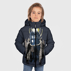 Куртка зимняя для мальчика Doctor Who, цвет: 3D-черный — фото 2