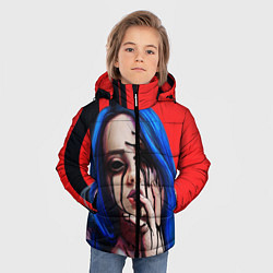 Куртка зимняя для мальчика Билли Айлиш, цвет: 3D-светло-серый — фото 2