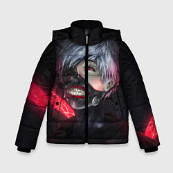 Куртка зимняя для мальчика Токийский Гуль, цвет: 3D-черный