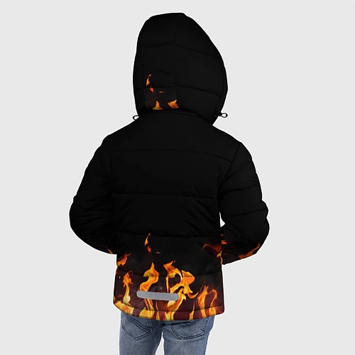 Зимняя куртка для мальчика AC DC / 3D-Светло-серый – фото 4