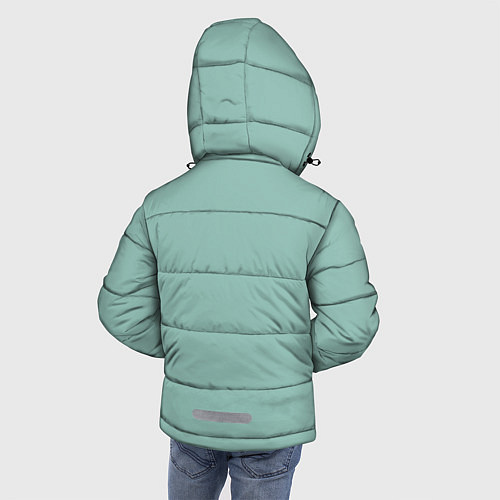Зимняя куртка для мальчика Billie Eilish Mint Art / 3D-Красный – фото 4