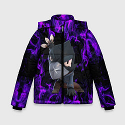 Куртка зимняя для мальчика Ворон Бравл, цвет: 3D-черный