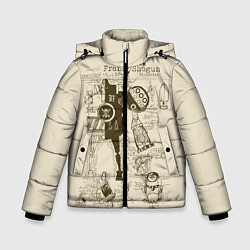 Куртка зимняя для мальчика One Piece, цвет: 3D-черный