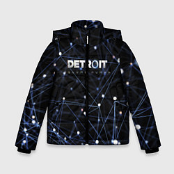 Куртка зимняя для мальчика Detroit:Become Human Exclusive, цвет: 3D-черный