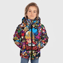 Куртка зимняя для мальчика BRAWL STARS JESSIE, цвет: 3D-черный — фото 2