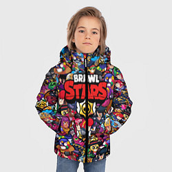 Куртка зимняя для мальчика ПЕРСОНАЖИ BRAWL STARS, цвет: 3D-красный — фото 2