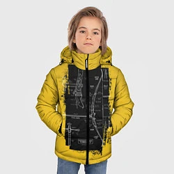 Куртка зимняя для мальчика Recurve bow, цвет: 3D-черный — фото 2