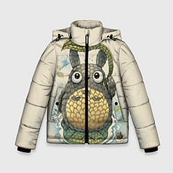 Куртка зимняя для мальчика My Neighbor Totoro, цвет: 3D-светло-серый