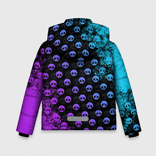 Зимняя куртка для мальчика Brawl Stars LEON SHARK / 3D-Черный – фото 2