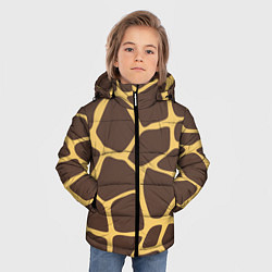 Куртка зимняя для мальчика Окрас жирафа, цвет: 3D-светло-серый — фото 2