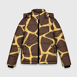 Зимняя куртка для мальчика Окрас жирафа