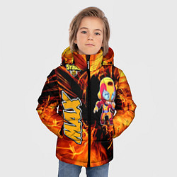 Куртка зимняя для мальчика Brawl Stars Мах, цвет: 3D-черный — фото 2