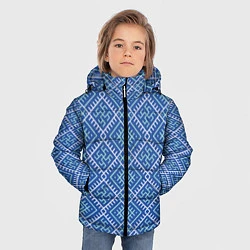 Куртка зимняя для мальчика Славянский орнамент, цвет: 3D-красный — фото 2