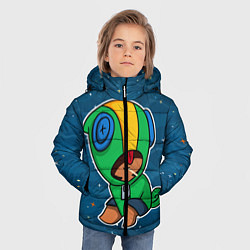 Куртка зимняя для мальчика Brawl Stars Леон, цвет: 3D-черный — фото 2